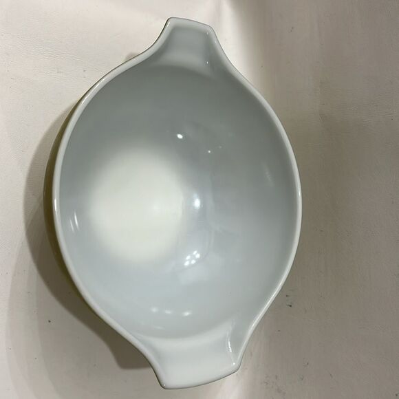 Pyrex Verde Advocada Green White Cinderella Mixing Bowl Set 3 Nesting Ovenware - Picture 13 of 17